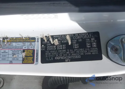 2017 Kia Sportage Lx from USA, damaged, VIN KNDPM3AC0H7115830